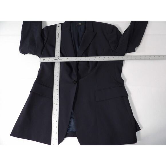 Hugo Boss Blazer Juicy6 Wool Womens 14 Navy Blue Career Office Professional - Picture 9 of 15